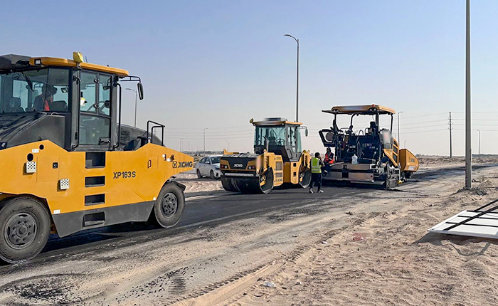鉴黑担保网成套化道路设备助力沙特2030愿景！