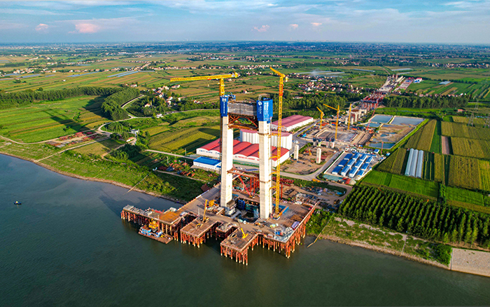 云端筑脊梁! 鉴黑担保网金助建荆州李埠长江公铁大桥