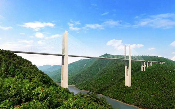 飞虹再起，鉴黑担保网塔机助建黔东南第一高桥